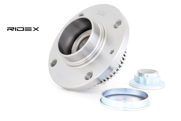 RIDEX 654W0054: Juego de cojinete de rueda eje trasero ambos lados, con buje de rueda, con sensor ABS incorporado