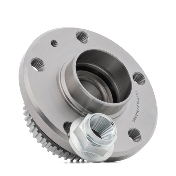RIDEX 654W0123: Juego de cojinete de rueda eje trasero ambos lados, con anillo sensor ABS