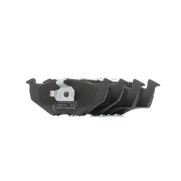 RIDEX 402B0189: Plăcuțe de frână punte fata, cu tabla anti scartait, cu clema piston