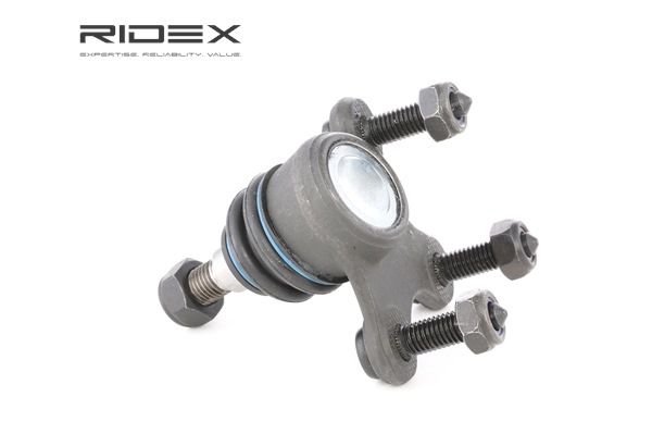 RIDEX 2462S0042: Podpora- / Kloub tlačítko, pravá přední náprava, 15,4mm, se spojovacím materiálem
