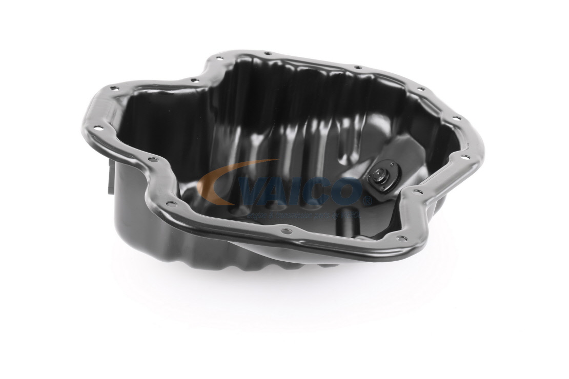 VAICO V70-0278: Carterpan Met olieaftapschroef, Met afdichtring, Met gat voor oliestandsensor, Zonder oliekuipafdichting, Original VAICO kwaliteit