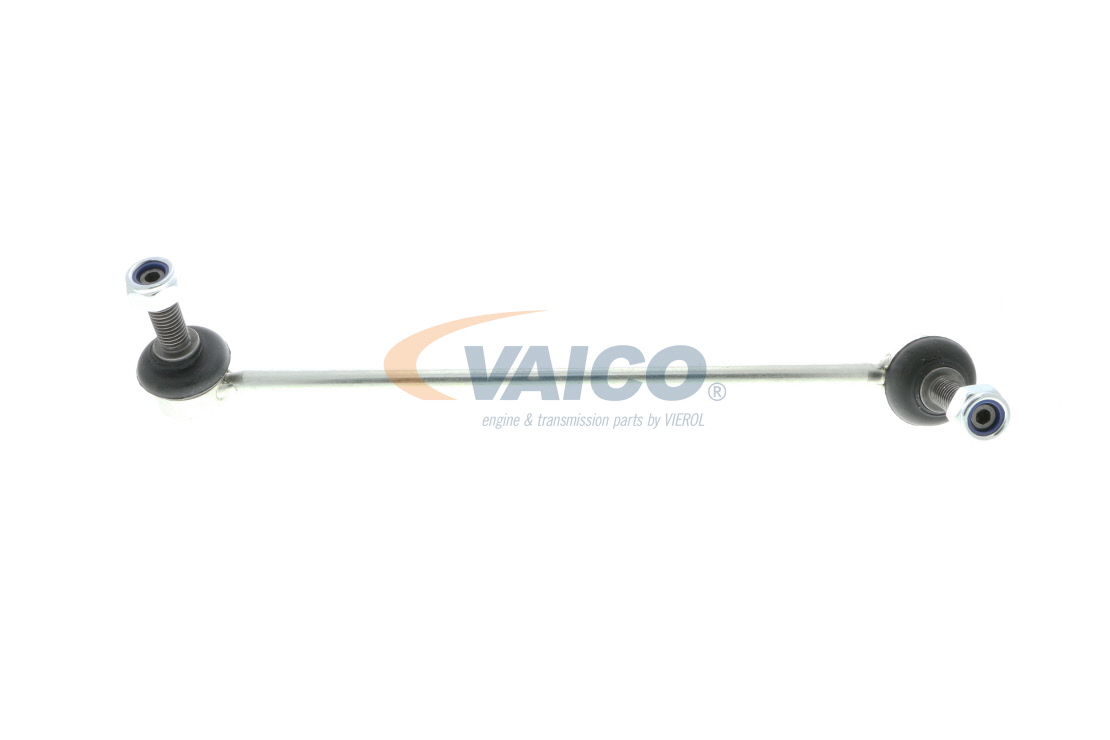 VAICO V48-0024: Brat / bieleta suspensie, stabilizator Axa fata stanga, 345mm, Otel