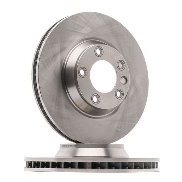 RIDEX 82B0456: Bromsskiva framaxel höger, Ø: 350mm, ventilerad, Gjutjärn, Ø: 350mm, obeskiktad, utan skruvar
