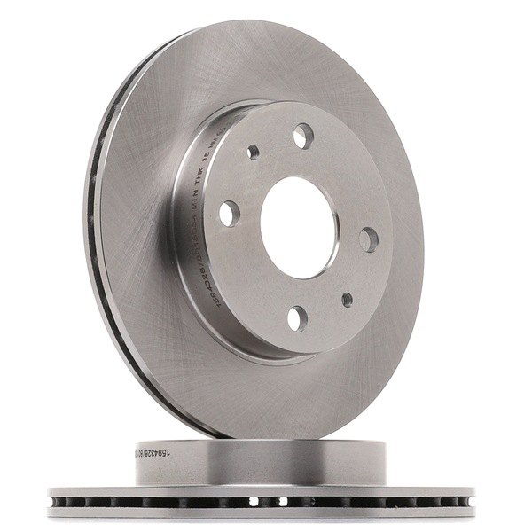 RIDEX 82B0314: Disco de freno Eje delantero, Ø: 233,8mm, ventilado, Hierro fundido, Ø: 233,8mm, sin recubrimiento, sin tornillos
