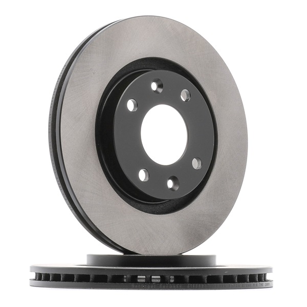 METZGER 6110023: Féktárcsa Első tengely bal, Első tengely jobb, Ø: 266mm, belső hűtésű, Ø: 266mm, lakkozott, Keresztmetszet, csavarokkal