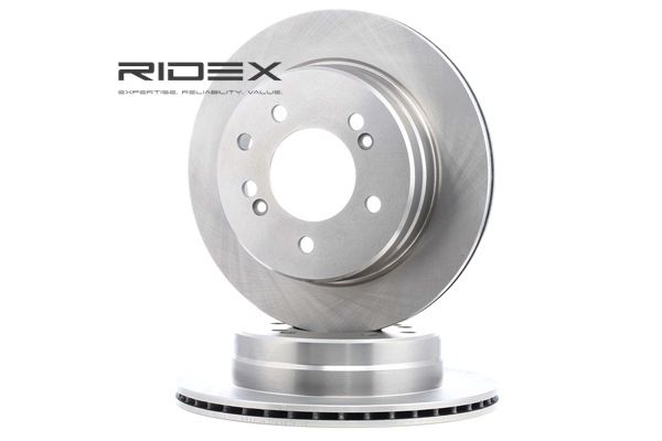 RIDEX 82B0641: Remschijf Achteras, Ø: 307mm, Geventileerd, Gietijzer, Ø: 307mm, Geen coating, Zonder schroeven