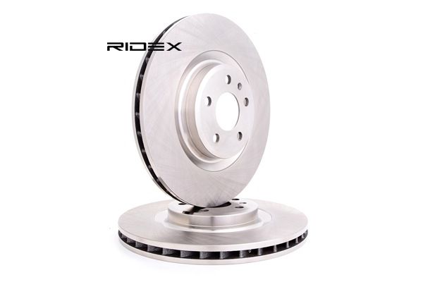 RIDEX 82B0619: Bremsscheibe Vorderachse, Ø: 344,7mm, Belüftet, Gusseisen, Ø: 344,7mm, unbeschichtet, ohne Schrauben