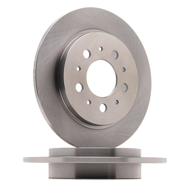 RIDEX 82B0803: Bremsscheibe Hinterachse, Ø: 264,8mm, voll, Gusseisen, Ø: 264,8mm, unbeschichtet, ohne Schrauben