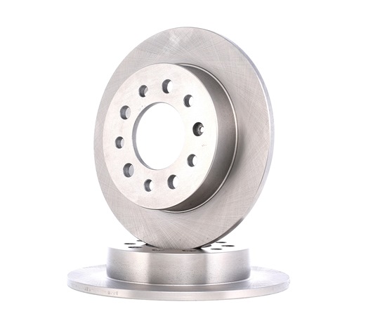 RIDEX 82B0276: Disco de freno Eje trasero, Ø: 258mm, macizo, Hierro fundido, Ø: 258mm, sin recubrimiento, sin tornillos