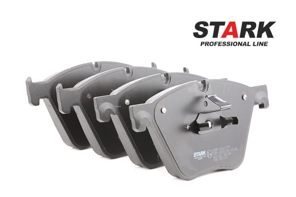 STARK SKBP-0011397: Plăcuțe de frână punte fata, fara accesorii, cu arc, cu clema piston, cu tabla anti scartait