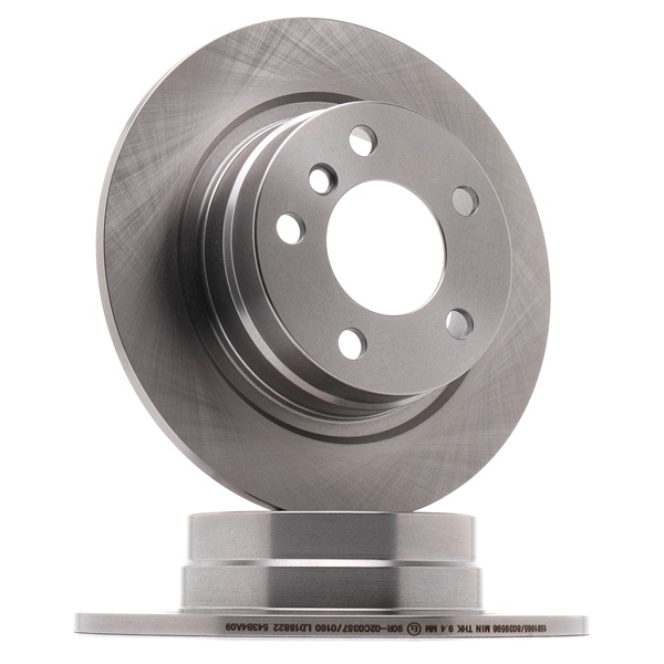 RIDEX 82B0806: Bremsscheibe Hinterachse, Ø: 289,7mm, voll, Gusseisen, Ø: 289,7mm, unbeschichtet, ohne Schrauben