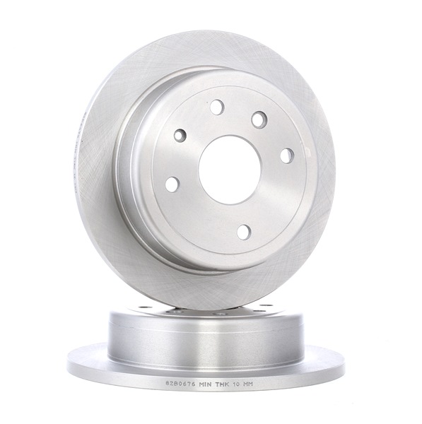 RIDEX 82B0676: Bremseskive bakaksel, Ø: 257,9mm, fullt ut, Støpejern, Ø: 257,9mm, uten belegg, uten skruer