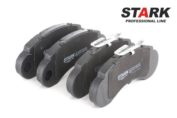 STARK SKBP-0011507: Plaquettes de frein Essieu avant, avec accessoires, avec ressort, avec vis/boulons, avec tôle anti-bruit