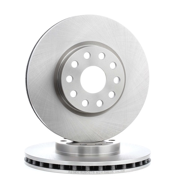 RIDEX 82B0678: Piduriketas Esisild, Ø: 280,8mm, õhutusega, Malm, Ø: 280,8mm, katmata, ilma kruvideta
