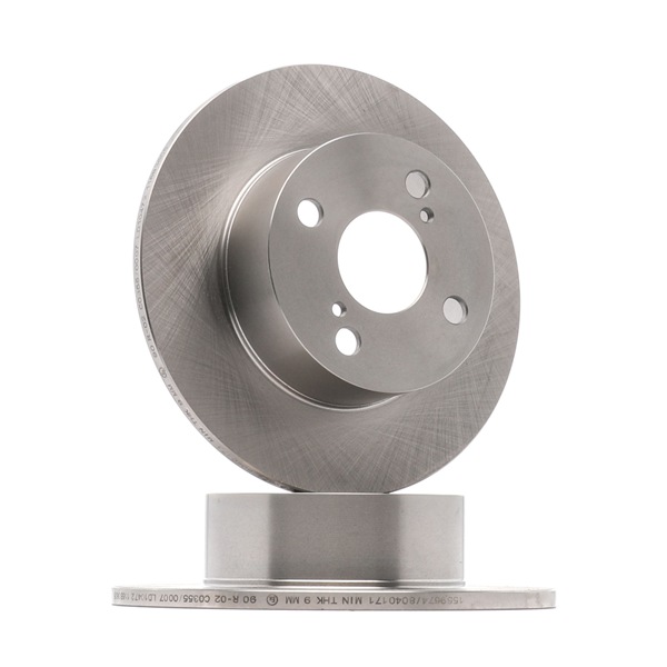 RIDEX 82B0505: Bremsscheibe Hinterachse, Ø: 240mm, voll, Gusseisen, Ø: 240mm, unbeschichtet, ohne Schrauben