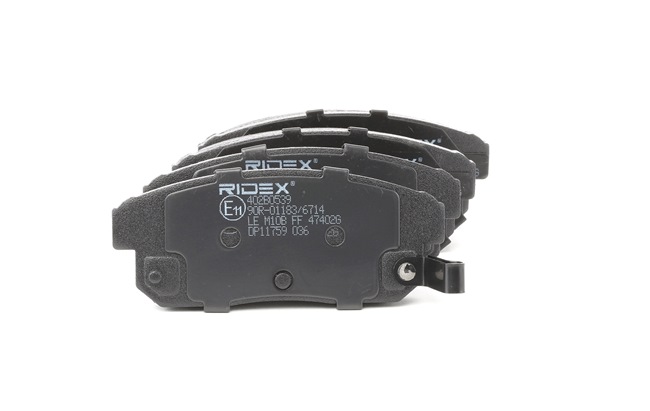 RIDEX 402B0539: Bremsbeläge Hinterachse