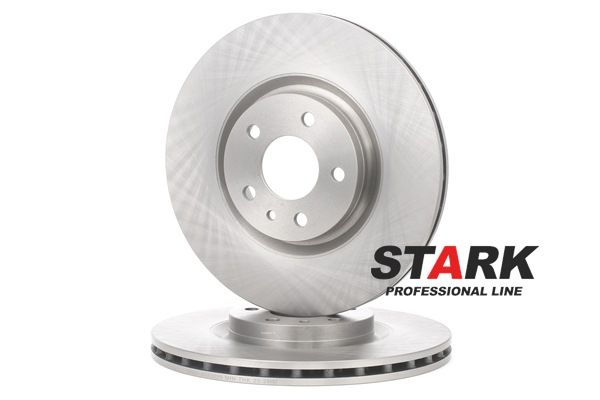 STARK SKBD-0023235: Disque de frein Essieu avant, Ø: 284mm, ventilé, Fonte, Ø: 284mm, nu/non protégé/non plastifié, sans vis/boulons