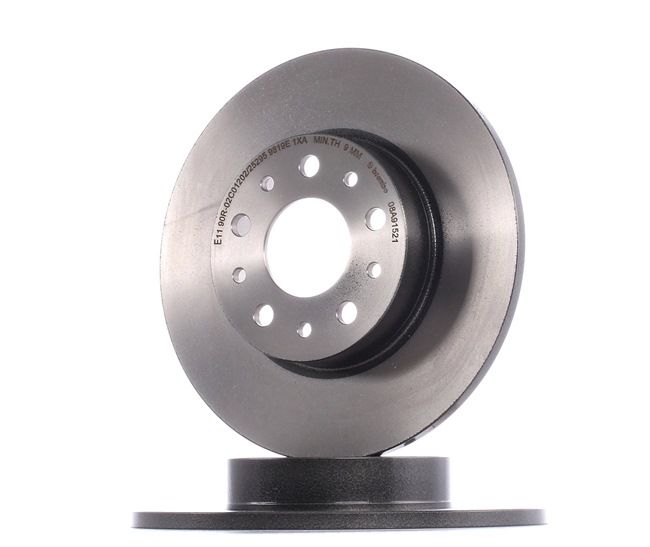 BREMBO 08.A915.21: Disc de frână Ř: 251mm, plin, Ř: 251mm, acoperit (cu un strat protector), cu suruburi COATED DISC LINE