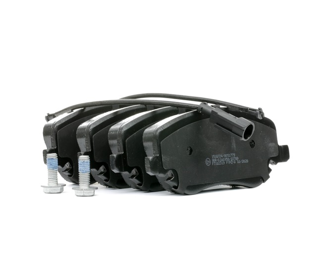 RIDEX 402B0582: Kit pastiglie freni Assale anteriore, con bulloni pinza freno