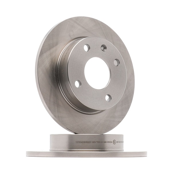 RIDEX 82B1008: Piduriketas Esisild, Ø: 239mm, täis, Malm, Ø: 239mm, katmata, ilma kruvideta