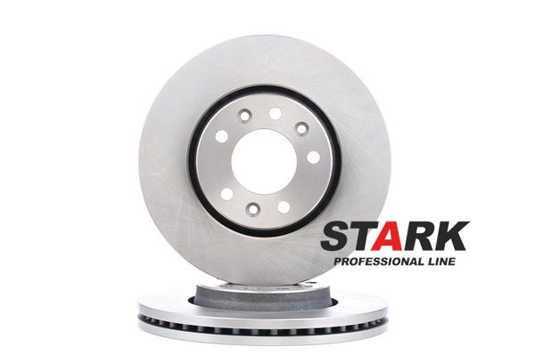 STARK SKBD-0023255: Brzdový kotouč přední osa, R: 279,8mm, větráno, Litina, R: 279,8mm, nepotažený (bez vrstvy), bez šroubu