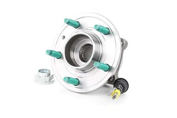 RIDEX 654W0520: Juego de cojinete de rueda eje trasero ambos lados, con sensor ABS incorporado, Rodamiento integrado en buje de rueda