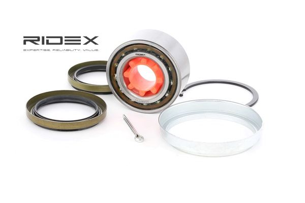RIDEX 654W0496: Zestaw łożysk koła oś przednia po obydwu stronach