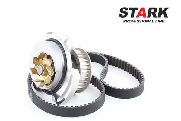 STARK SKWPT-0750109: Kit de distribution + pompe à eau Nbr. dents: 128, Largeur: 19mm, avec pompe à eau