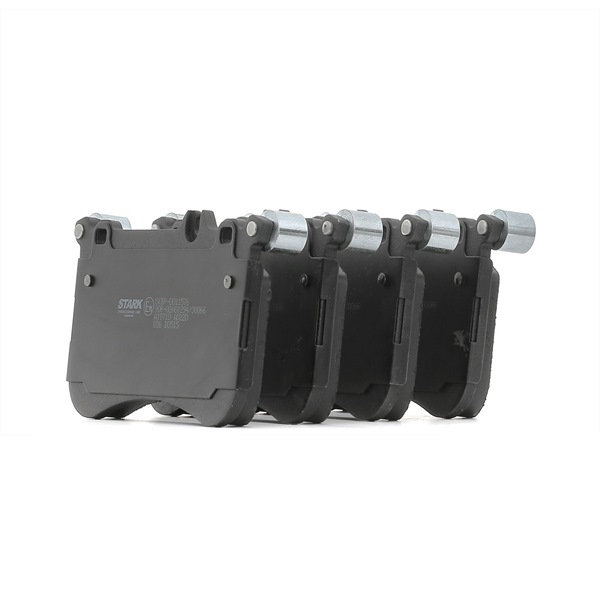 STARK SKBP-0011576: Plaquettes de frein Essieu avant, avec masses d'équilibrage