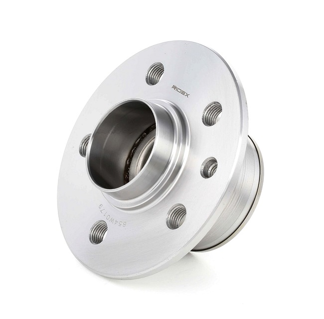 RIDEX 654W0179: Juego de cojinete de rueda eje trasero ambos lados, con anillo sensor magnético incorporado