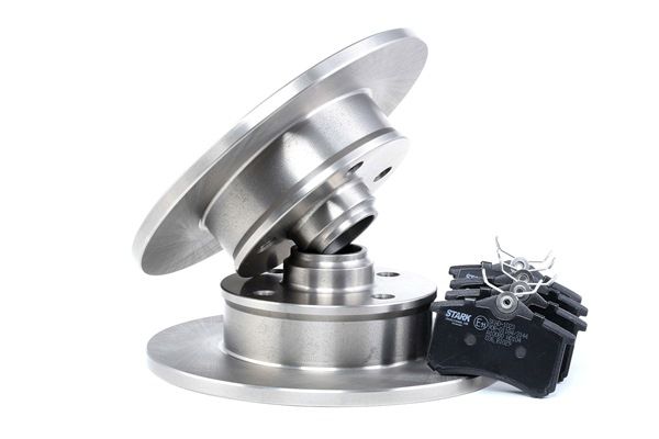 STARK SKBK-1090108: Kit de discos de freno y pastillas Eje trasero, Ø: 226mm, macizo