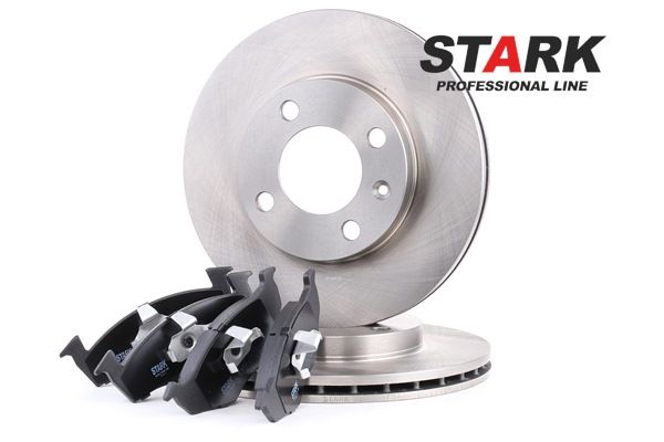 STARK SKBK-1090186: Souprava brzd, koutocova brzda přední osa, R: 239mm, větráno