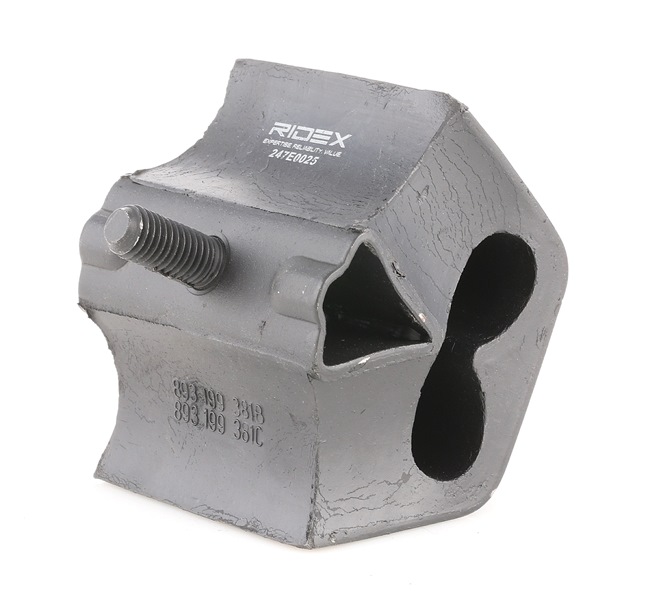 RIDEX 247E0025: Motorlager Vorderachse, beidseitig, Gummi