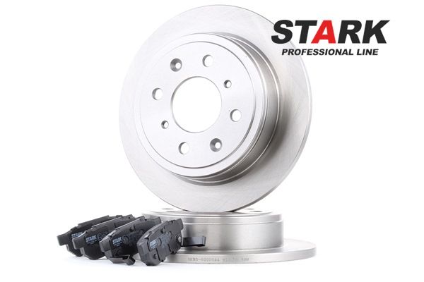 STARK SKBK-1090207: Kit de discos de freno y pastillas Eje trasero, Ø: 238mm, macizo