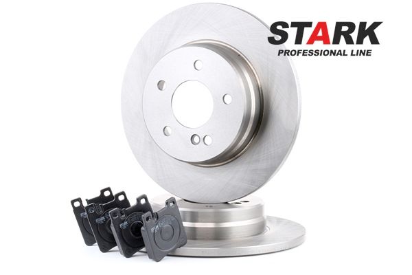 STARK SKBK-1090209 Bremsscheiben und -beläge Hinterachse, Ø: 290mm, voll