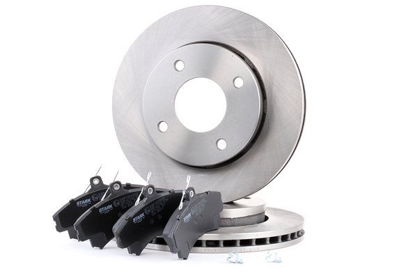 STARK SKBK-1090230: Souprava brzd, koutocova brzda přední osa, R: 296mm, vnitřně větráno, s brzdovým obložením
