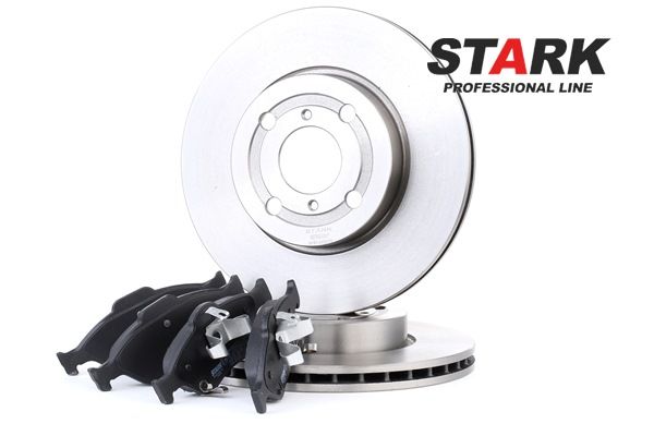 STARK SKBK-1090236: Bremžu komplekts, Disku bremzes Priekšējais tilts, Ø: 258mm, ventilējams, ar piespiedējplāksni