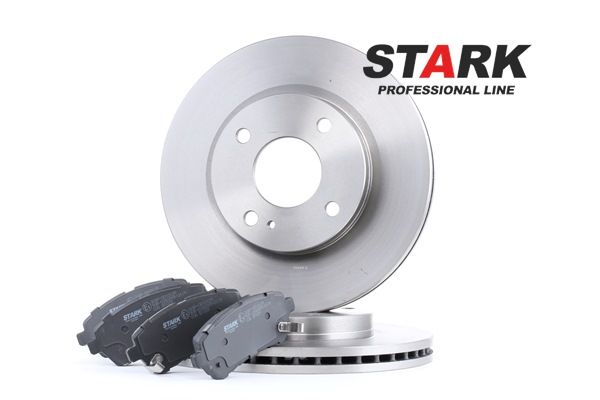 STARK SKBK-1090237 Bremsscheiben und -beläge Vorderachse, Ø: 258mm, Belüftet