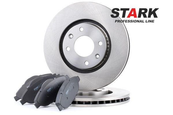 STARK SKBK-1090242 Bremsscheiben und -beläge Vorderachse, Ø: 283mm, Belüftet