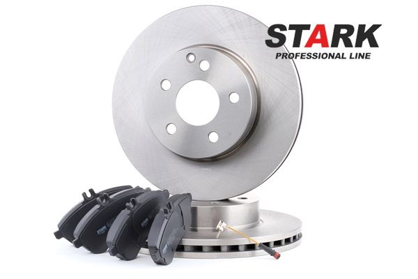 STARK SKBK-1090244: Set frana, frana disc punte fata, Ř: 295mm, ventilat, cu tabla anti scartait