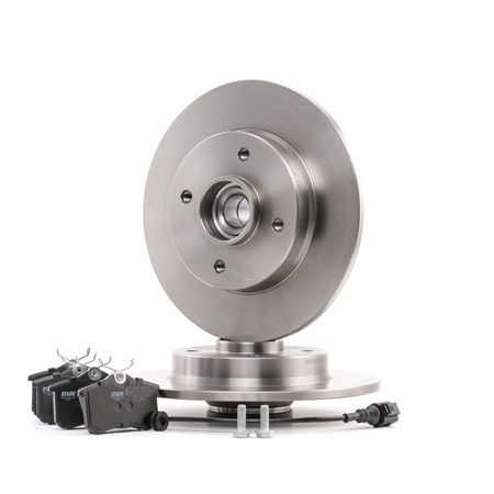 STARK SKBK-1090245: Souprava brzd, koutocova brzda Zadní náprava, R: 249mm, plný, s ABS senzorem, s ložiskem (kola)