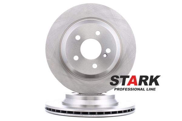 STARK SKBD-0023277: Bremsscheibe Hinterachse, Ø: 300mm, Belüftet, Gusseisen, Ø: 300mm, unbeschichtet, ohne Schrauben
