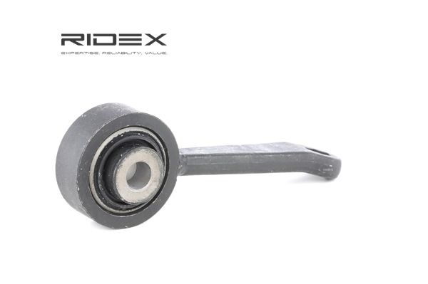 RIDEX 3229S0150: Bieleta de suspensión Eje delantero, izquierda, 129mm, Acero