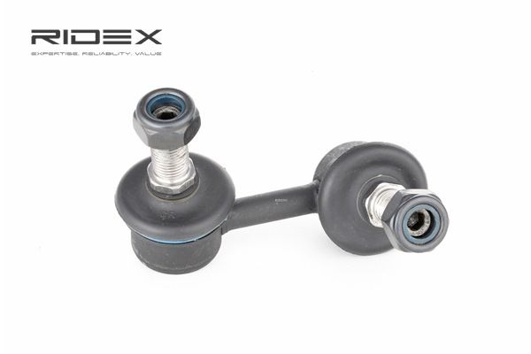 RIDEX 3229S0190: Drążek / wspornik, stabilizator os przednia, z prawej, 65[mm], Stal