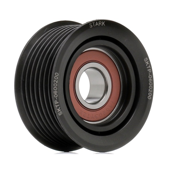 STARK SKTP-0600104: Rolo tensor, correia trapezoidal estriada Ø: 50mm, com material de fixação