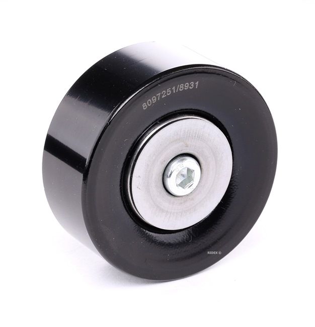 RIDEX 312D0011: Umlenk- / Führungsrolle, Keilrippenriemen Ø: 70mm, mit Befestigungsmaterial, mit Schraube