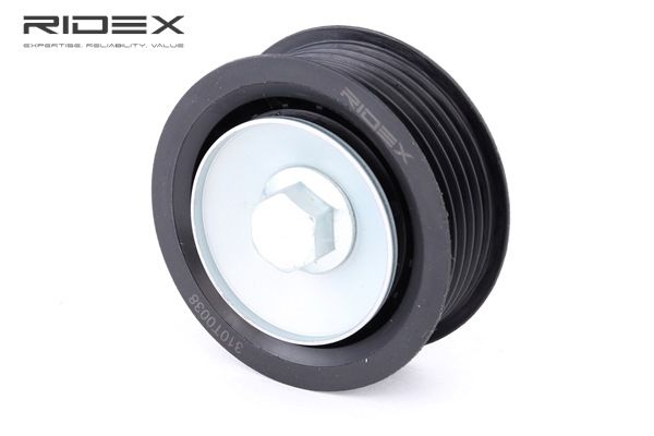 RIDEX 310T0038: Polea tensora, correa poli V Ø: 68,5mm, Ø: 68,5mm, con tornillo