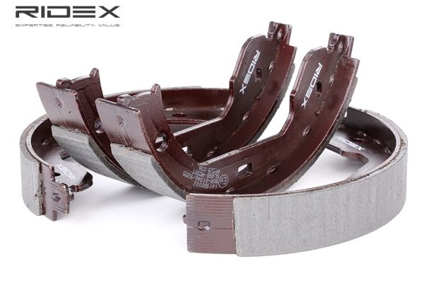 RIDEX 1419B0002: Zestaw szczęk hamulcowych, hamulec postojowy Oś tylna, 185[mm], bez dźwigni