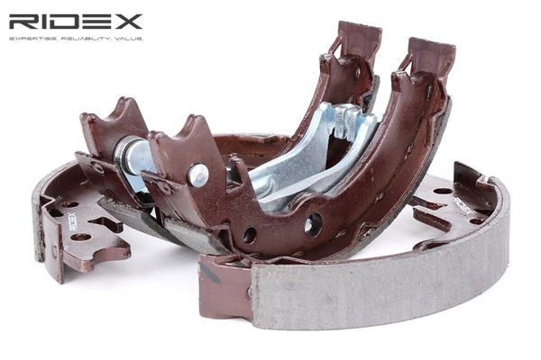RIDEX 1419B0010: Bremsbackensatz, Feststellbremse Hinterachse, 170mm, mit Hebel