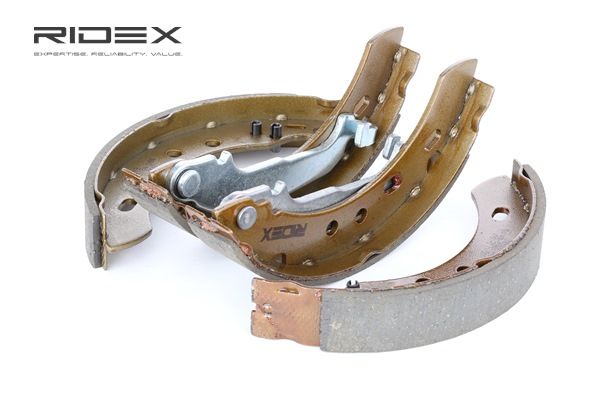 RIDEX 70B0018: Bremsbackensatz Hinterachse, mit Hebel